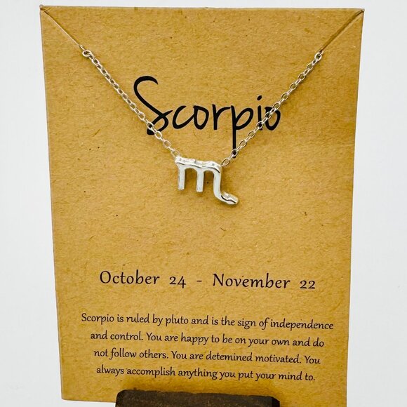 Silver Scorpio Necklace - NWT - Picture 1 of 1